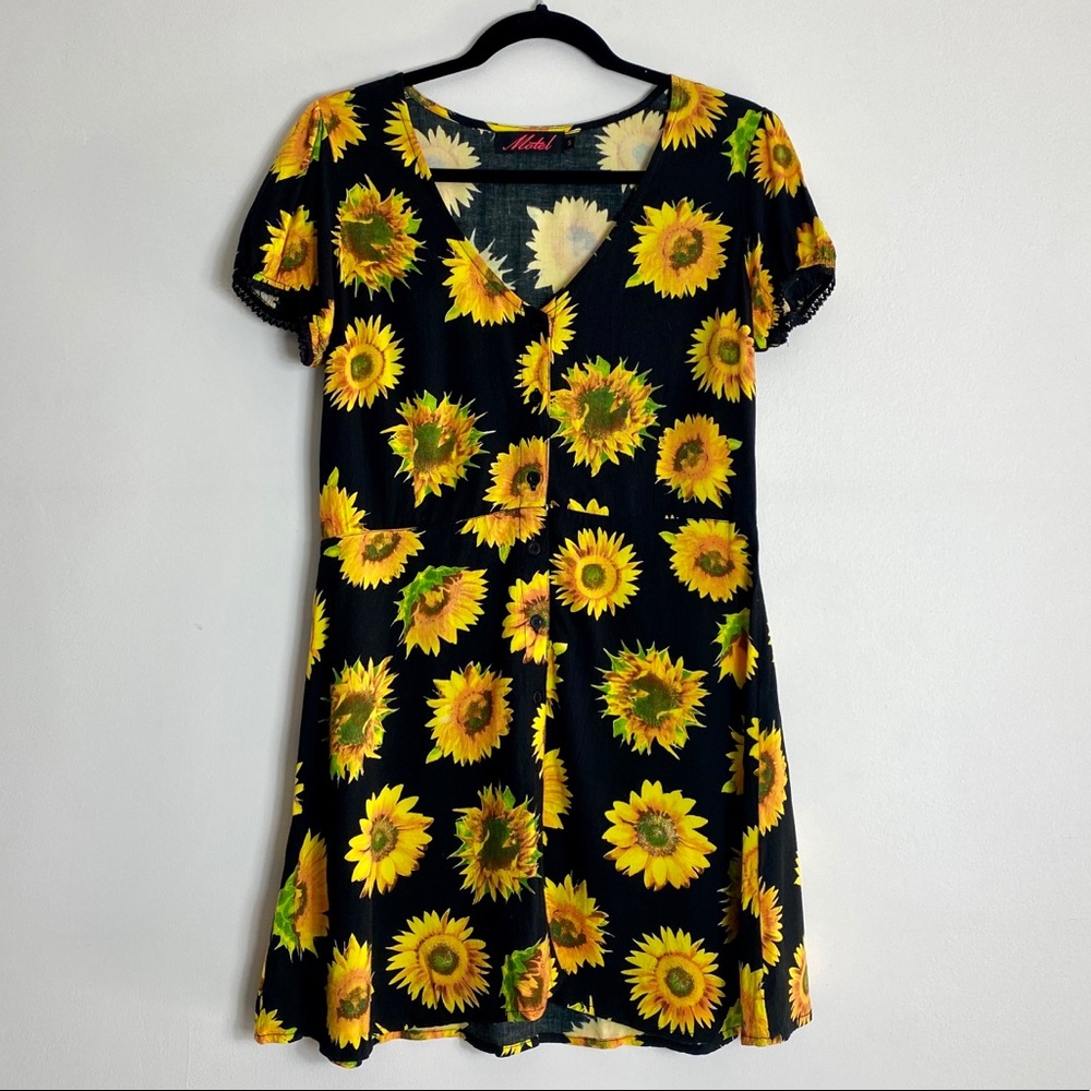 Dolls Kill Motel Sunflower Dress - Size Small